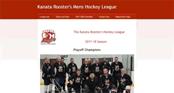 Desktop Screenshot of kanataroosters.ca